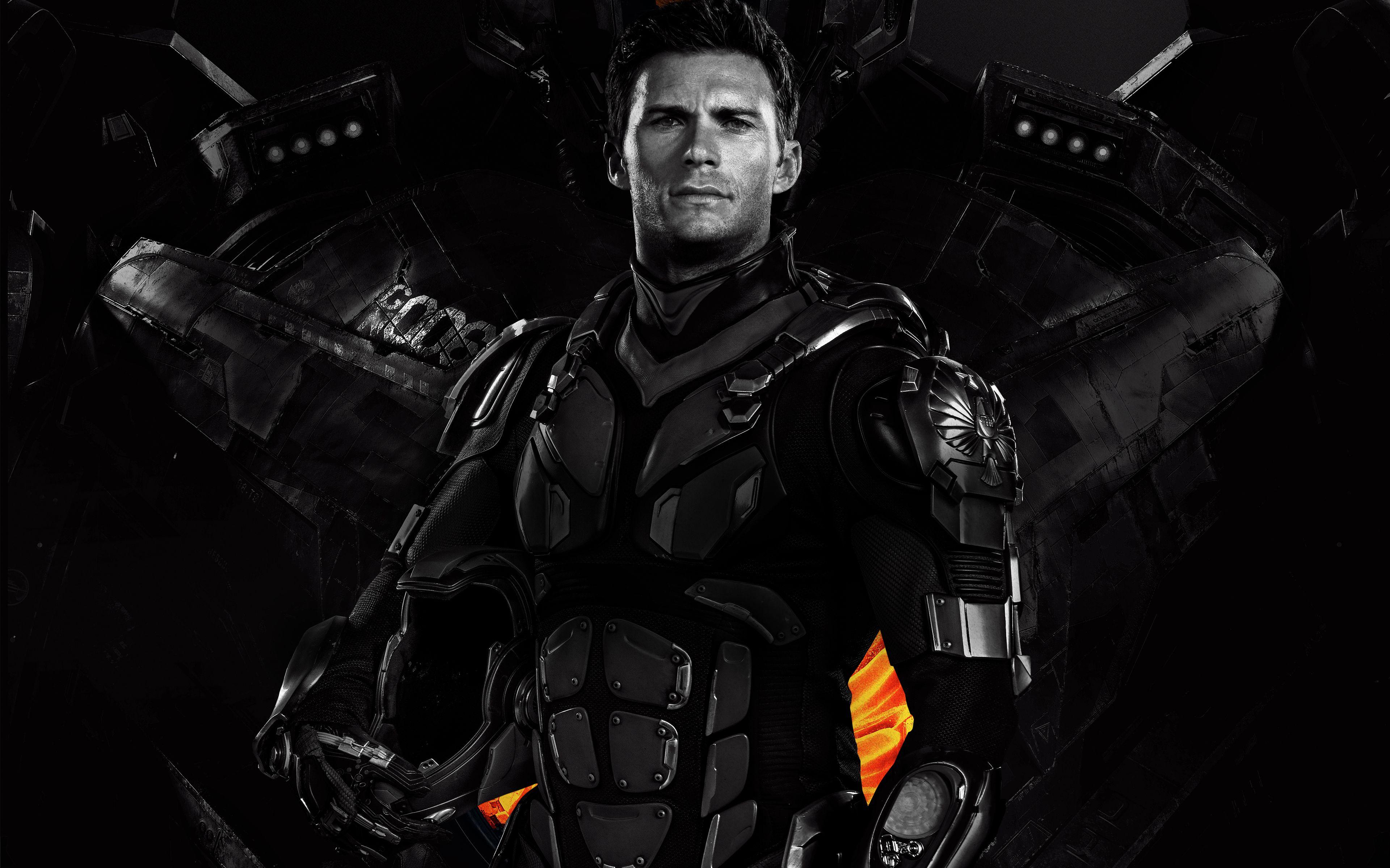 3840x2400 Scott Eastwood Pacific Rim Uprising 2018 4K Wallpaper. HD