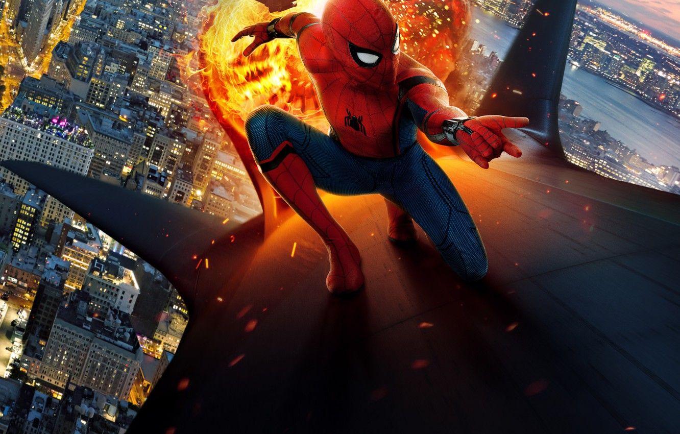 1332x850 Wallpaper new york city, spider man, film, peter parker, tom