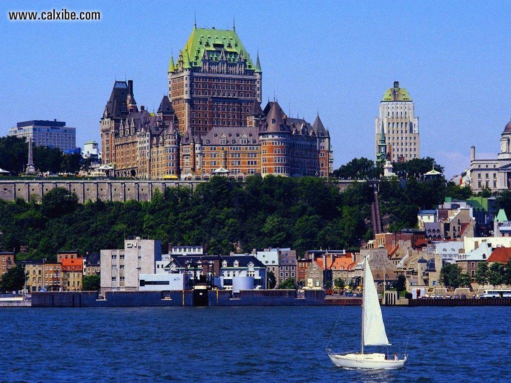 1024x768 Hình nền thành phố Quebec