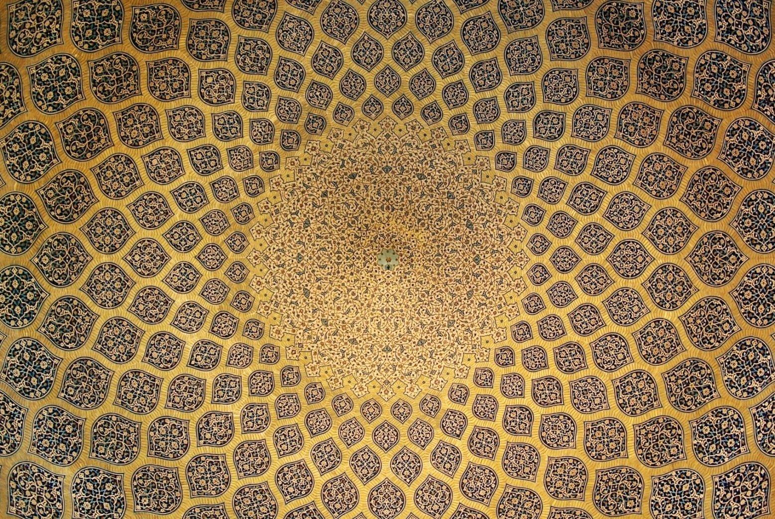 1557x1042 Brown and red floral area rug, Iran, Isfahan HD wallpaper