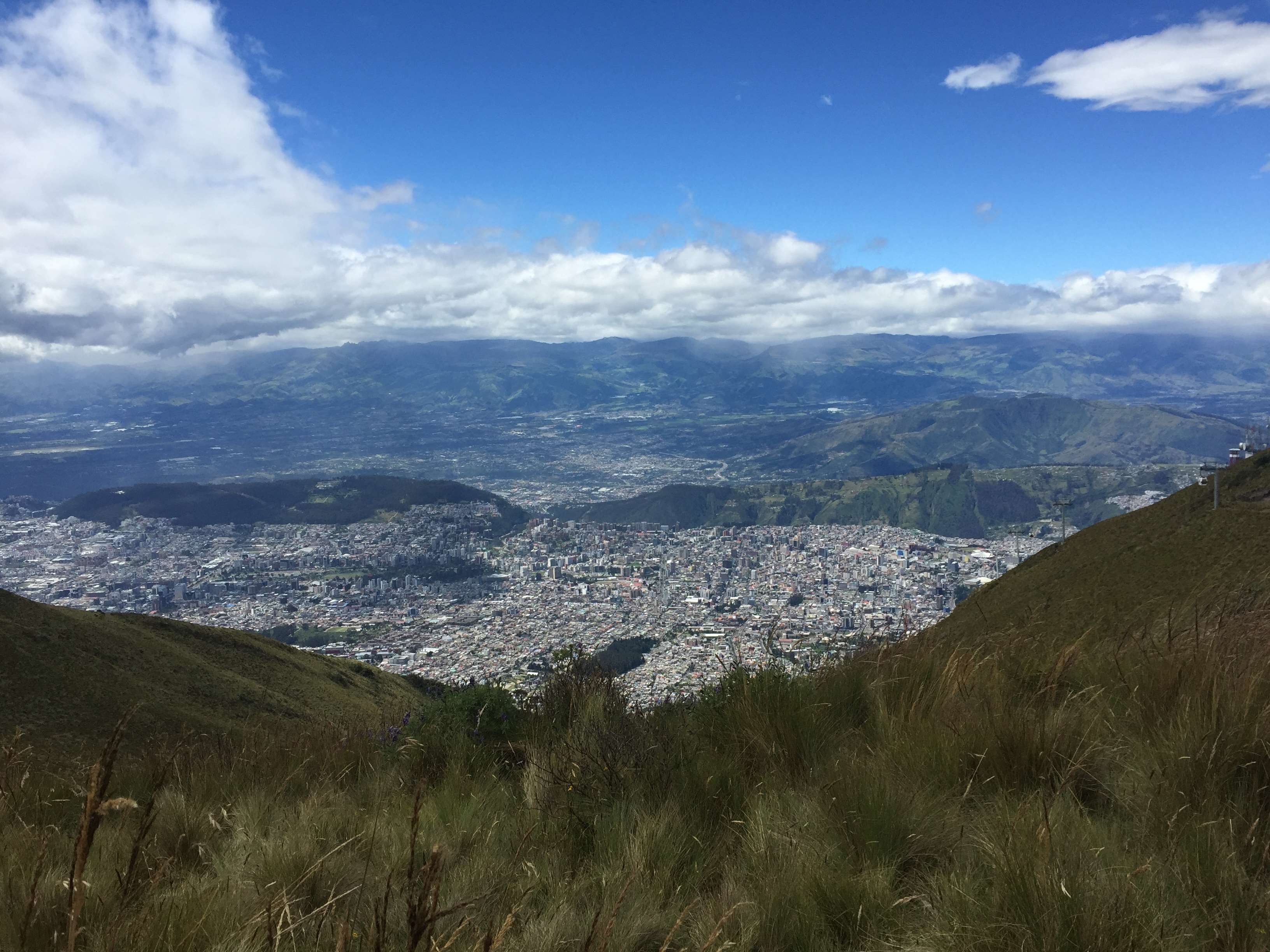 Cuộc phiêu lưu 3264x2448, chế độ xem birdseye, thành phố, những đám mây, Ecuador
