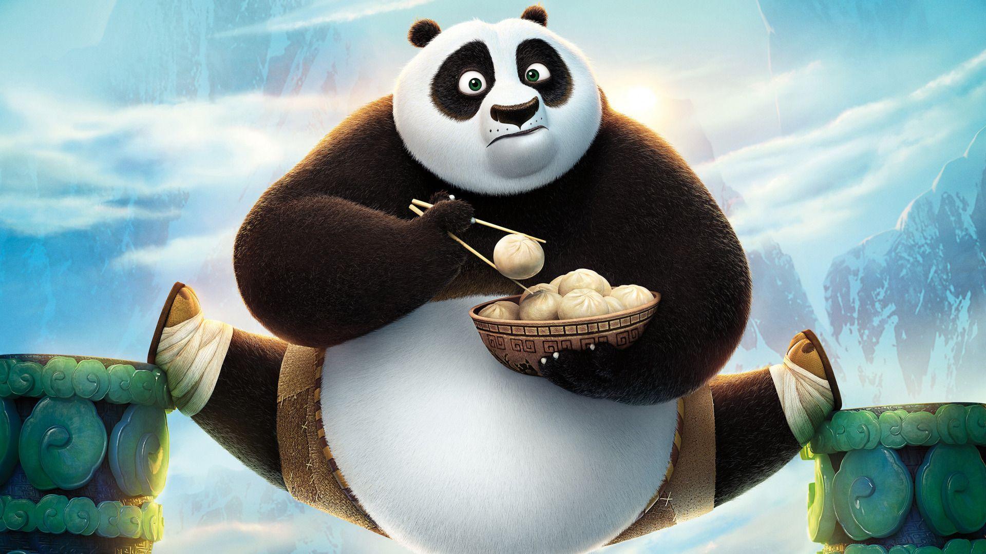 1920x1080 Cartoon Panda iPhone Wallpaper