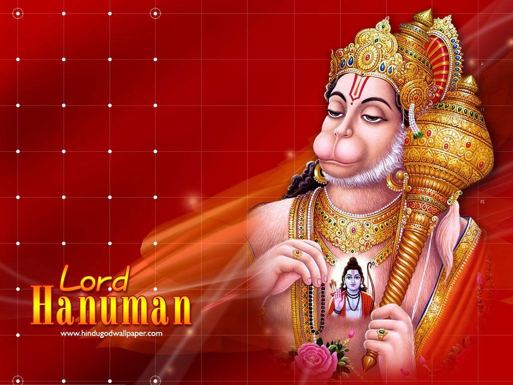 Độ phân giải cao 1024x768 Lord Hanuman Wallpaper