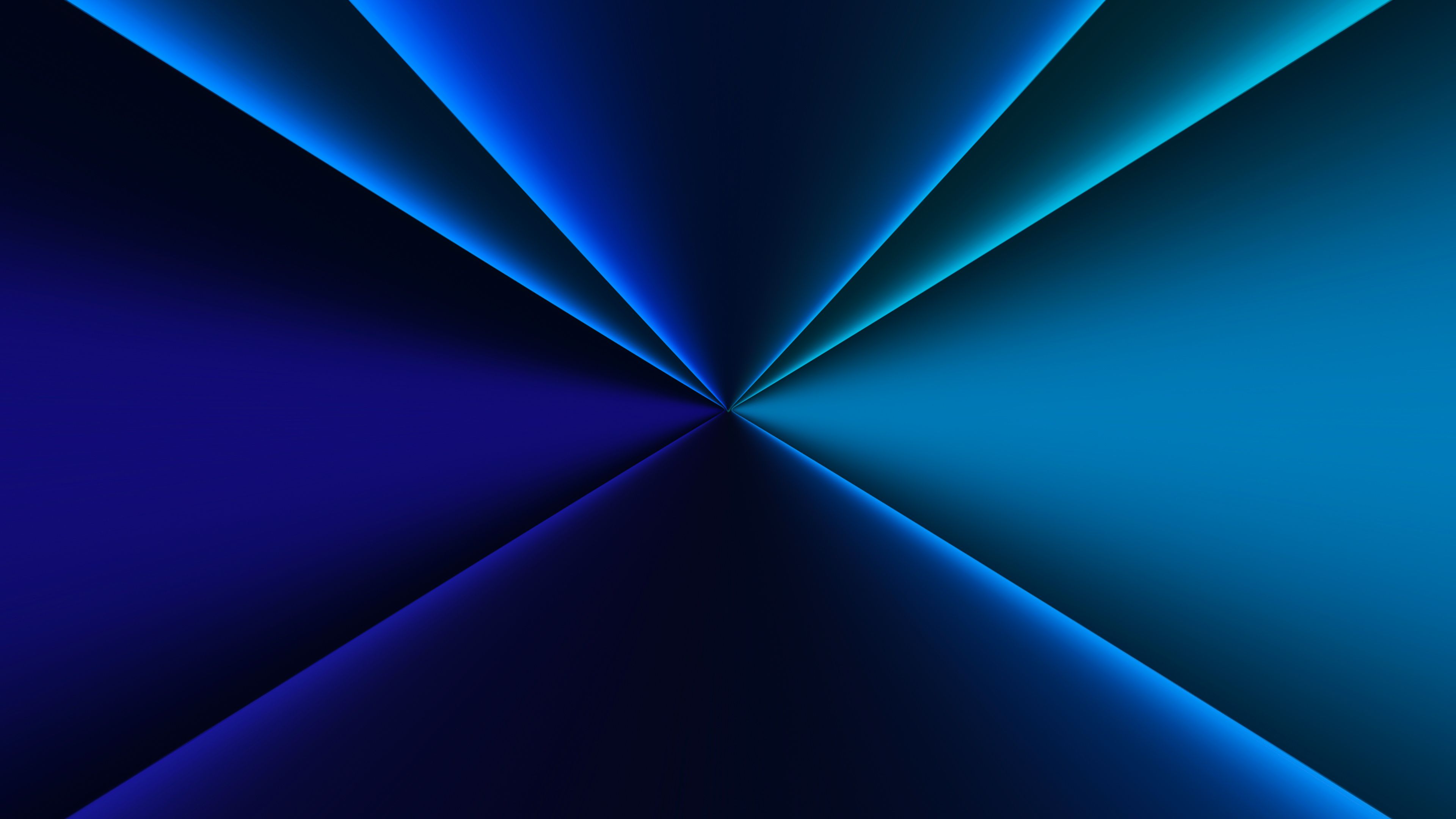 3840x2160 Blue Dark Light Formation 4K HD Abstract Wallpaper