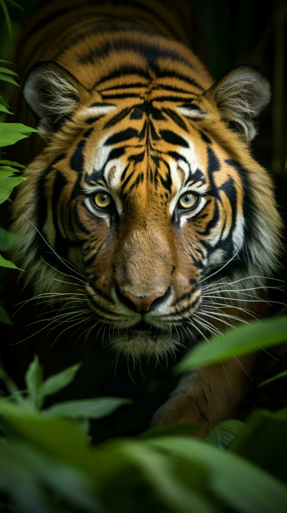 1098x1960 AI generated Photo Sumatran tiger