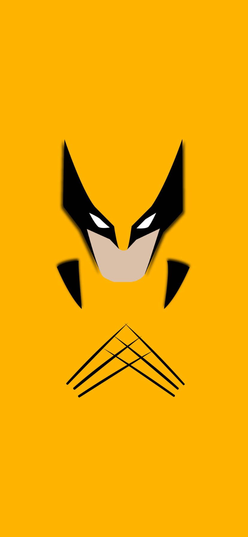 828x1792 Download Wolverine Minimalist Marvel
