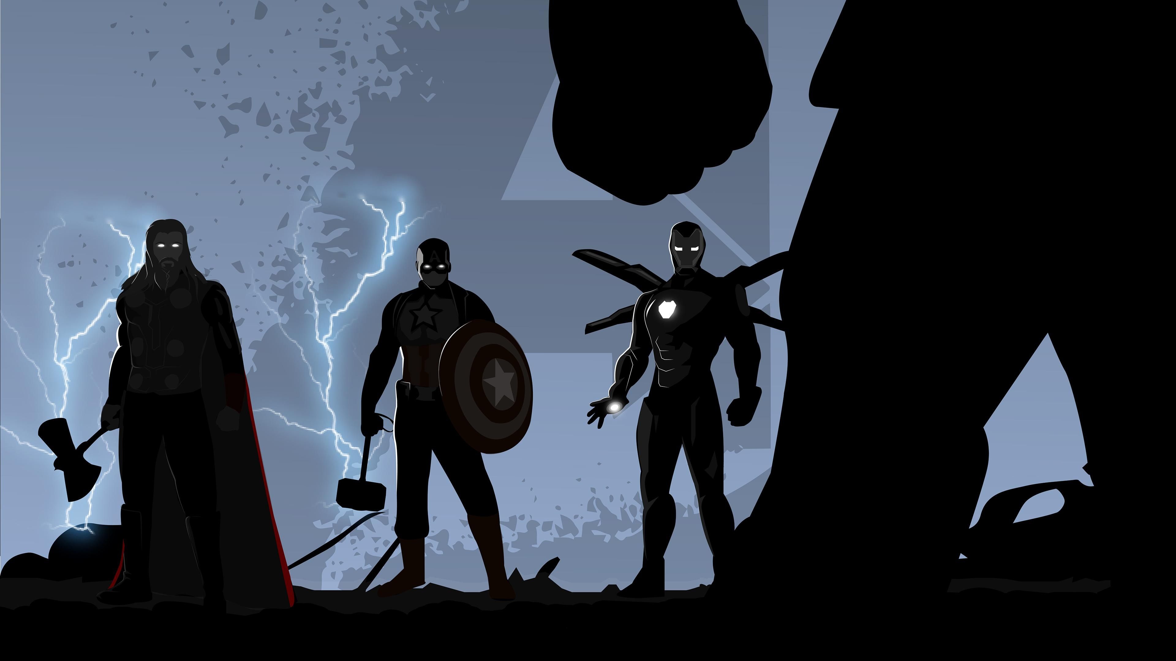 3840x2160 Marvel Minimalist Wallpaper 57 image