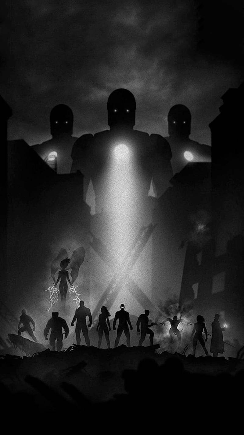 800x1423 Sentinels Vs X Men Phone Wallpaper