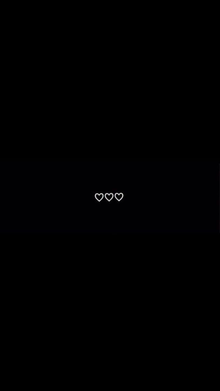 721x1280 simple black wallpaper with hearts
