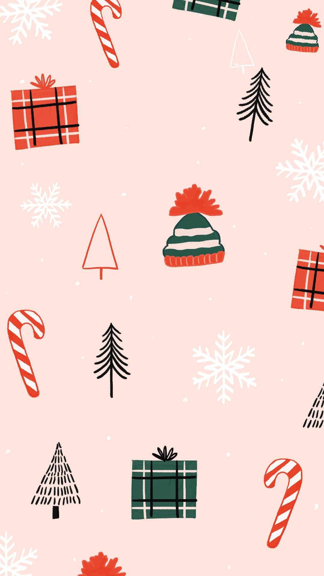 1080x1920 Cute Christmas Design Wallpaper