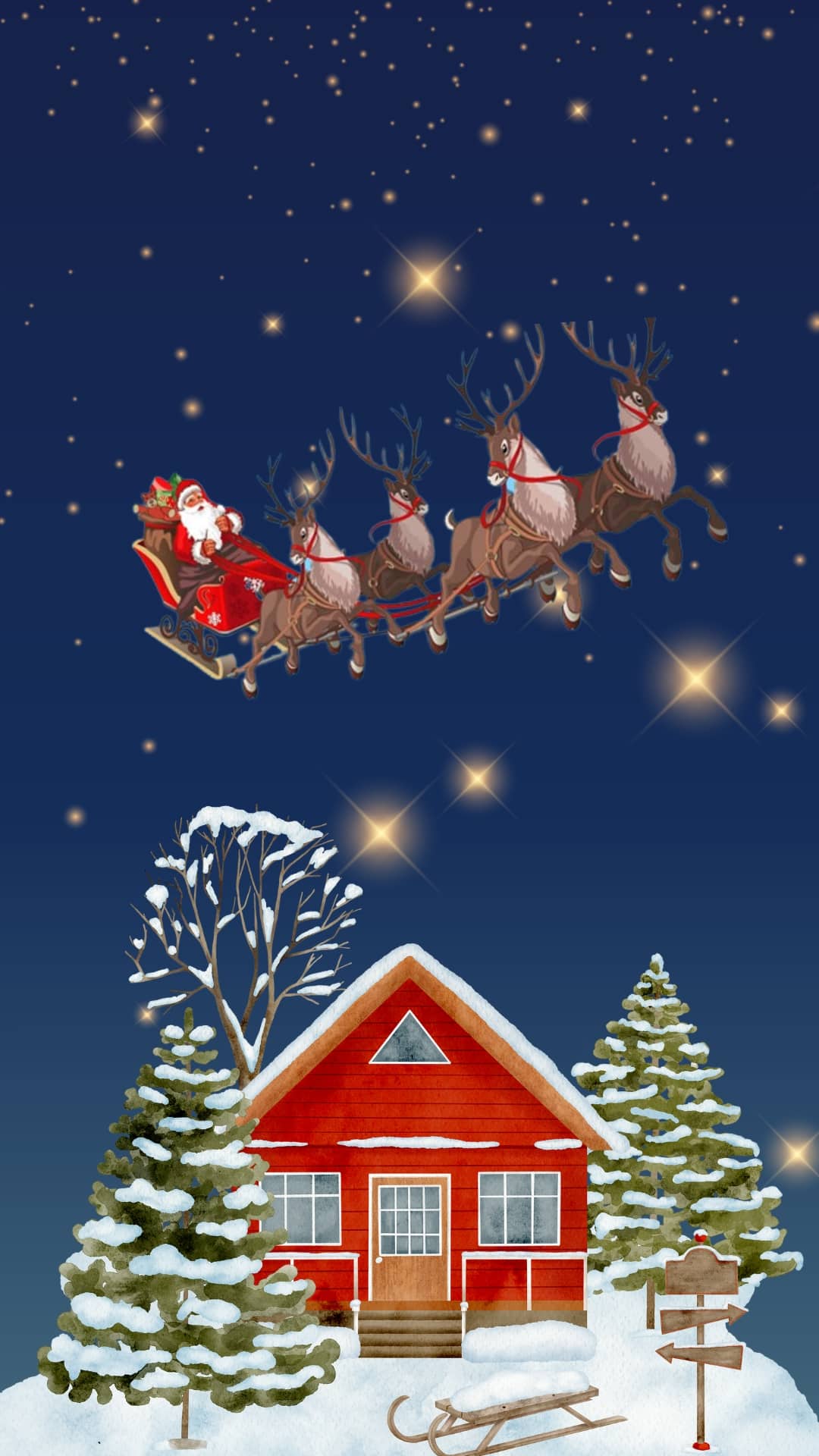 1080x1920 Christmas Phone Wallpaper Background To Download