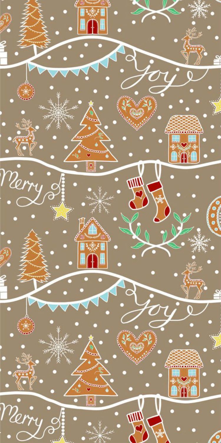 750x1500 Cute Christmas Wallpaper