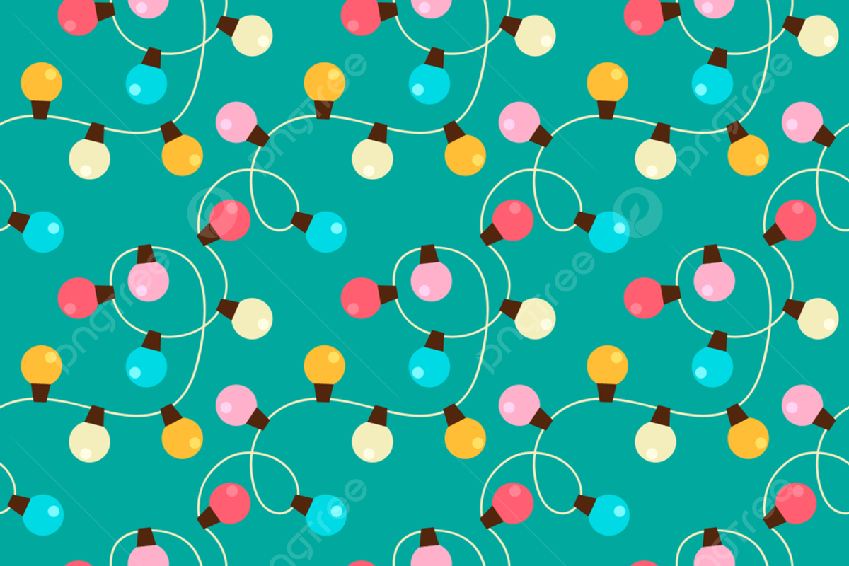 1200x800 Christmas Lights Strings Seamless