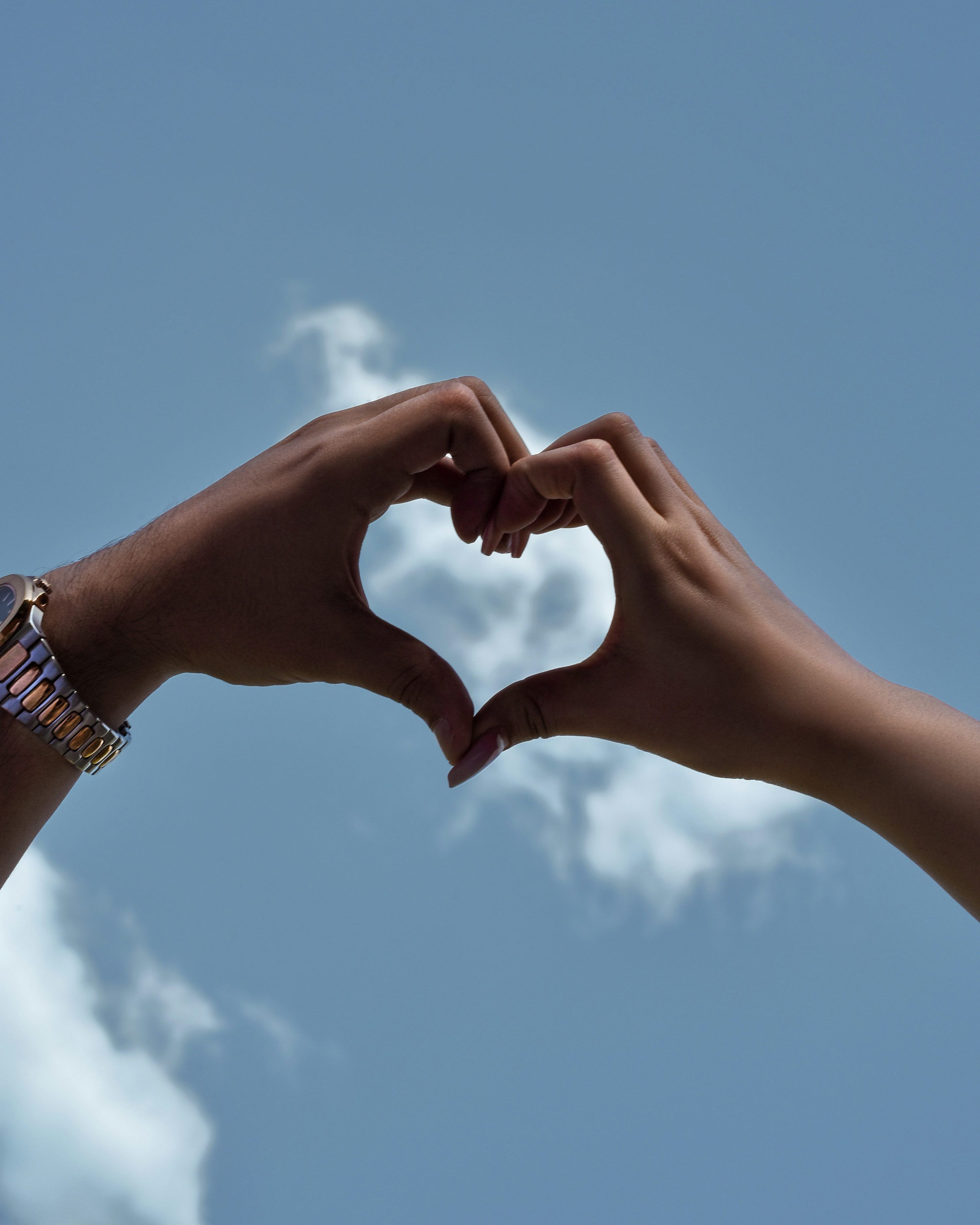 3000x3750 Two hands making a heart shape against