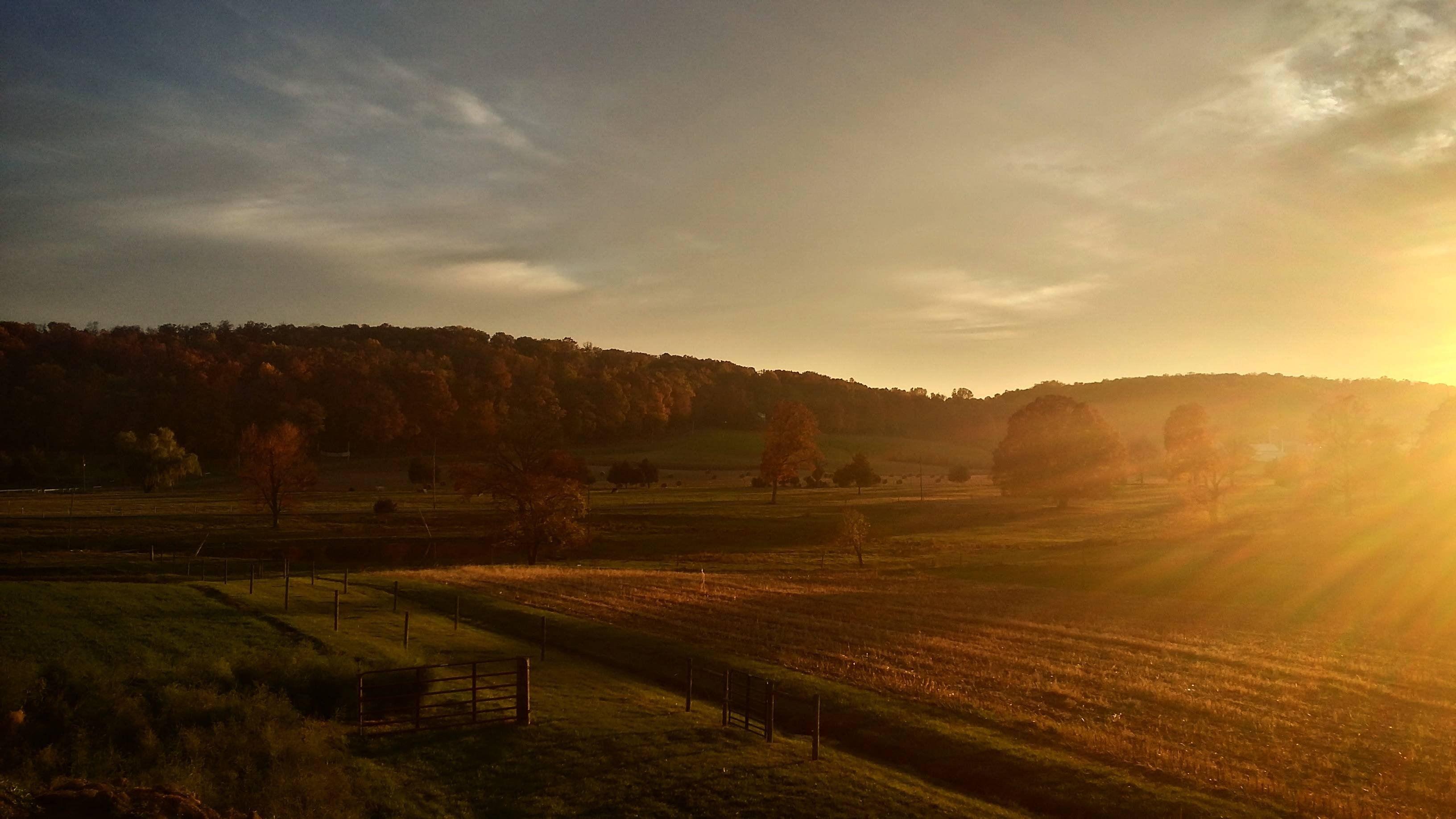 3264x1836 Beautiful Fall Sunset From the Heart of Lancaster County