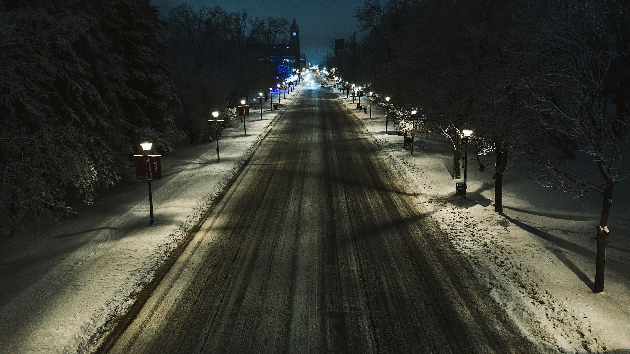 2048x1151 Wallpaper night, Canada, Ontario