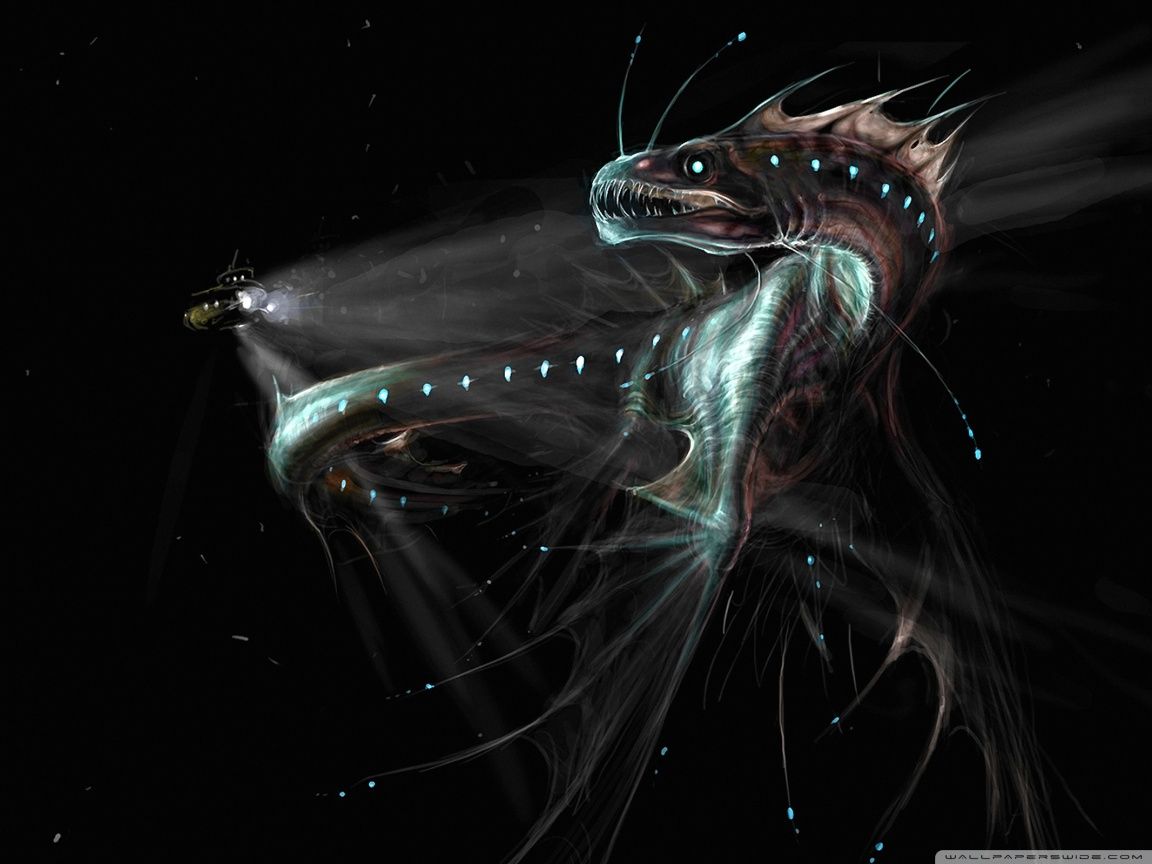 1152x864 Deep Sea Monster Ultra HD Wallpaper