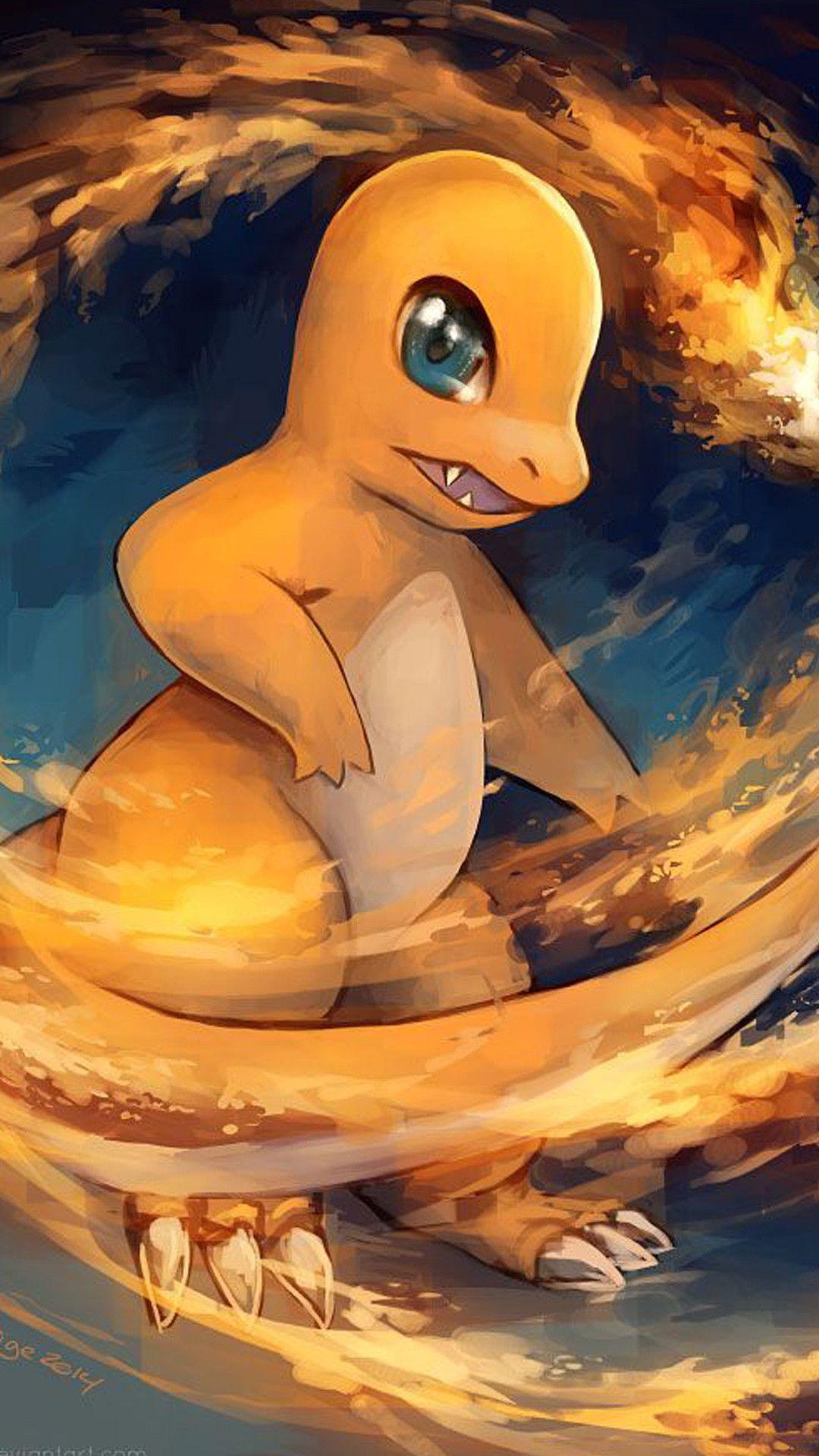 1080x1920 Cute Charmander Wallpaper