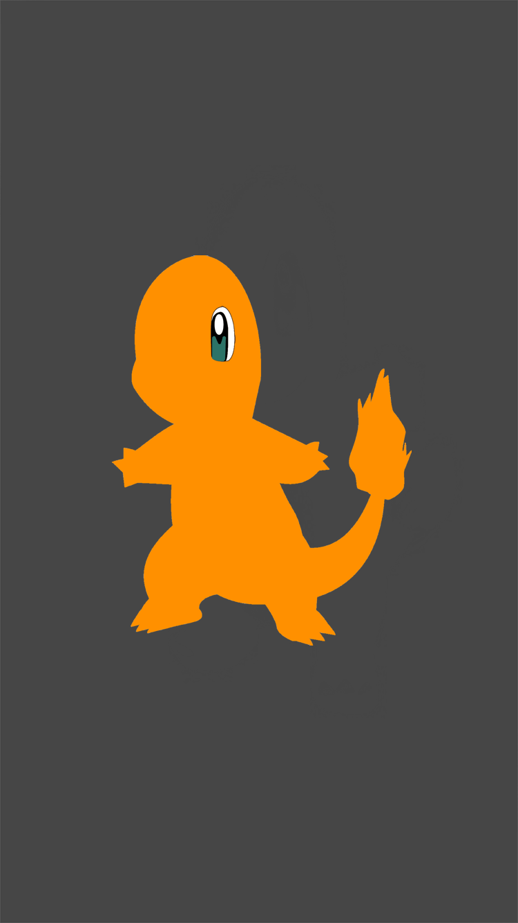 750x1334 Here's an iPhone 7 Charmander wallpaper I made. I used a