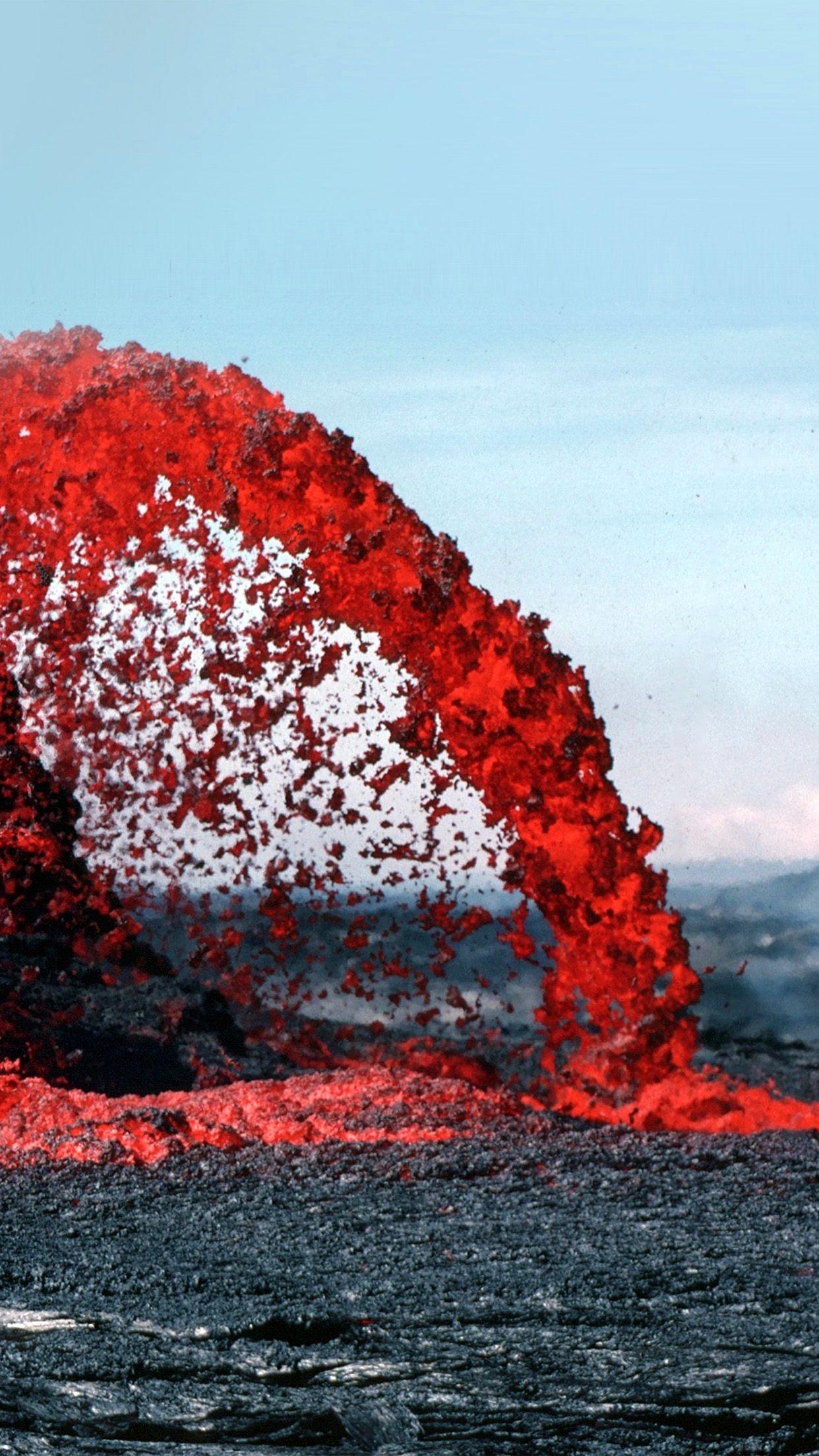 1242x2208 iPhone 8 wallpaper. lava volcanic