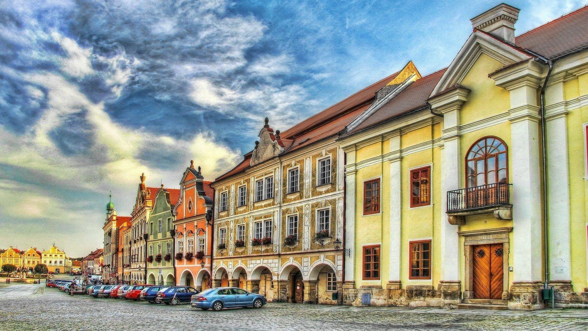 1920x1080 Republic Tag wallpaper: Cesky Krumlov Czech Republic Autumn
