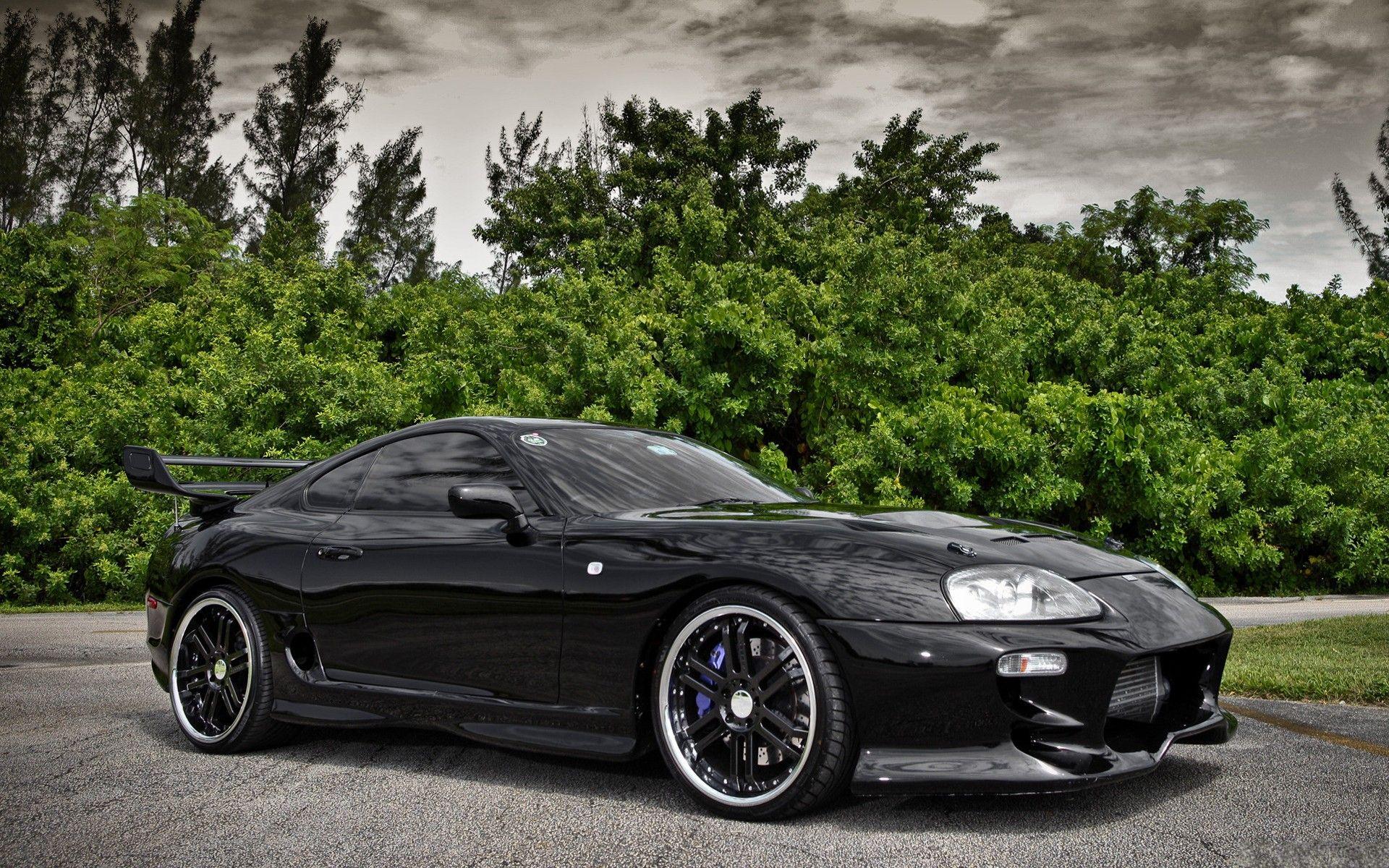 1920x1200 Black cars toyota vehicles toyota supra wallpaper