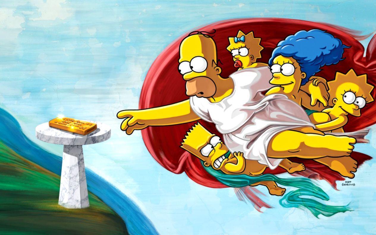 1265x790 Homer Simpsons Art Cartoon HD Wallpaper