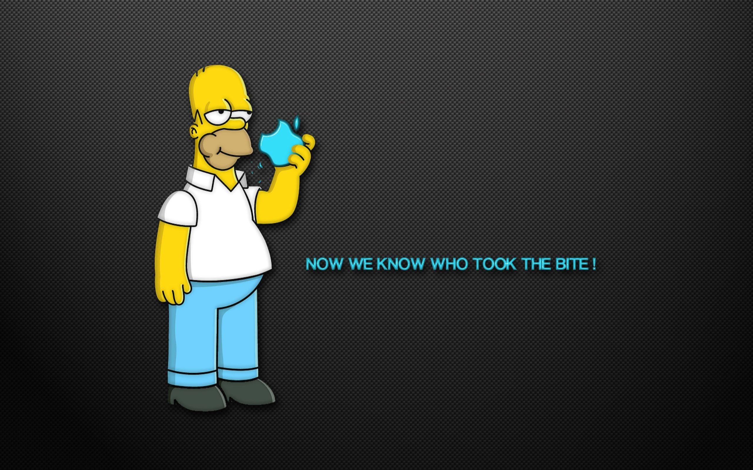 2560x1600 Homer Simpson Mac Wallpaper background picture