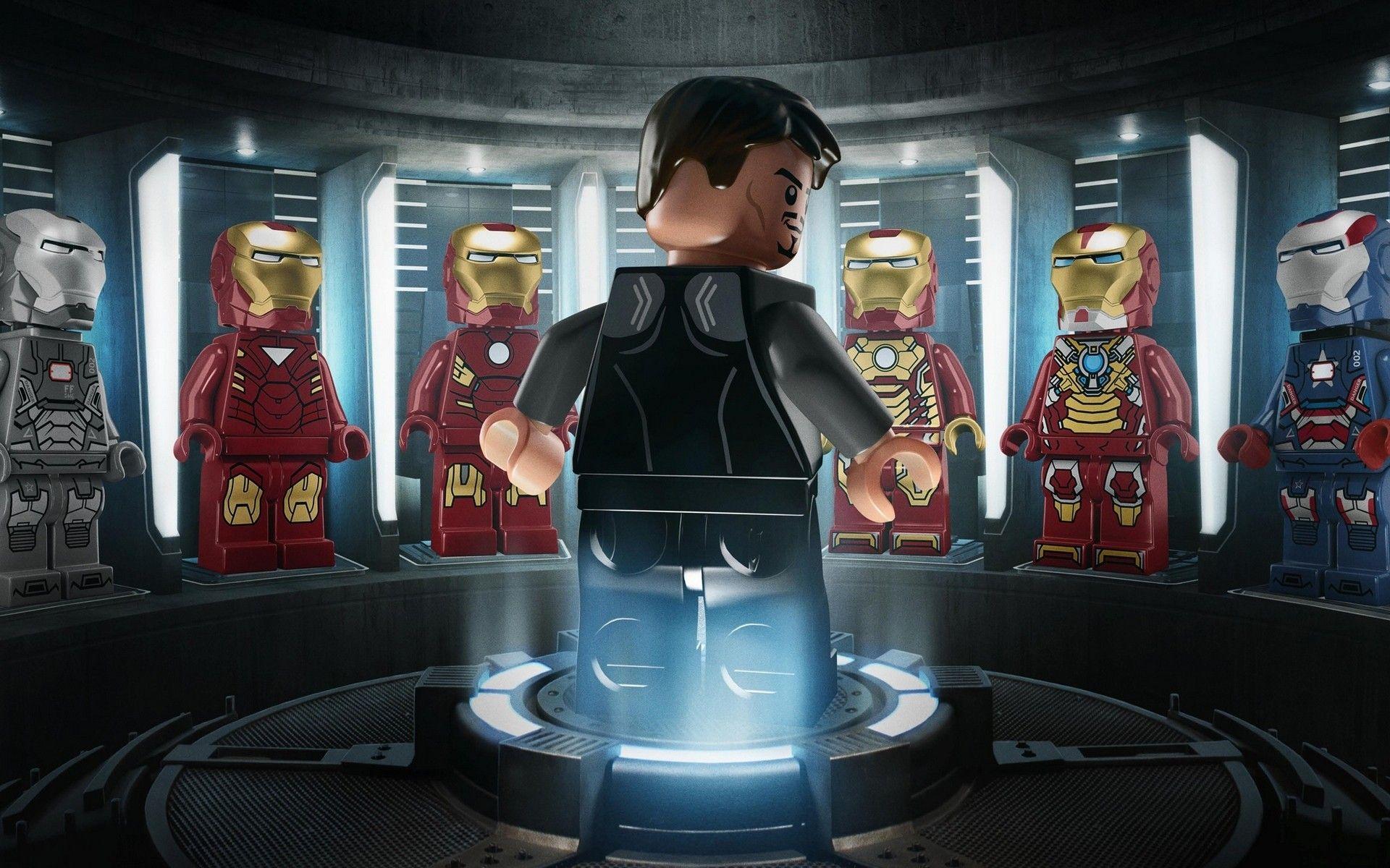 1920x1200 Iron Man Marvel Lego superhero wallpaper 1920x1200 119040