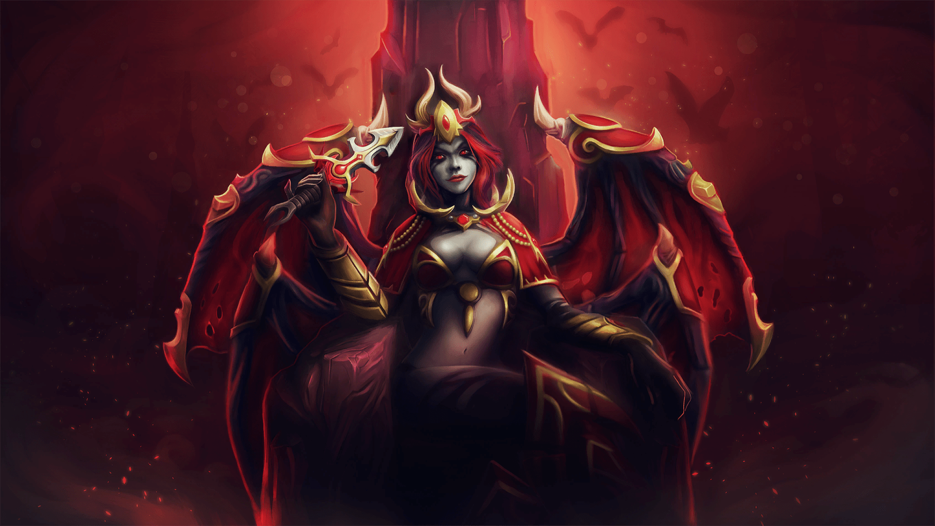 1920x1080 Free download Queen of Pain Wallpaper Dota 2 HD Wallpaper [1920x1080] for your Desktop, Mobile & Tablet