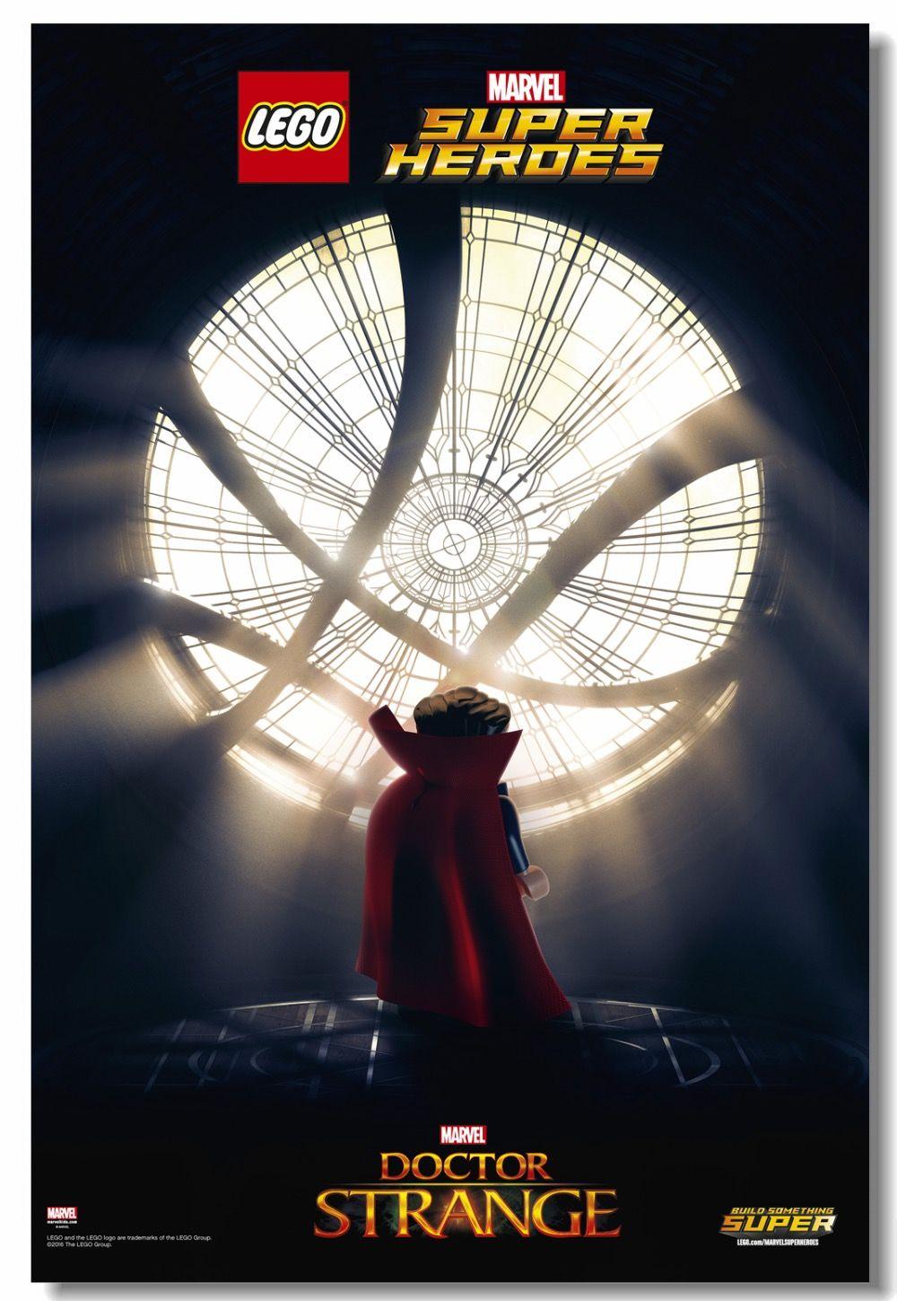 1000x1449 US $5.59 30% OFF. Custom Canvas Wall Decor Lego Marvel Super Heroes Poster Iron Man Wall Stickers Doctor Strange Wallpaper Kids Room Mural #-in