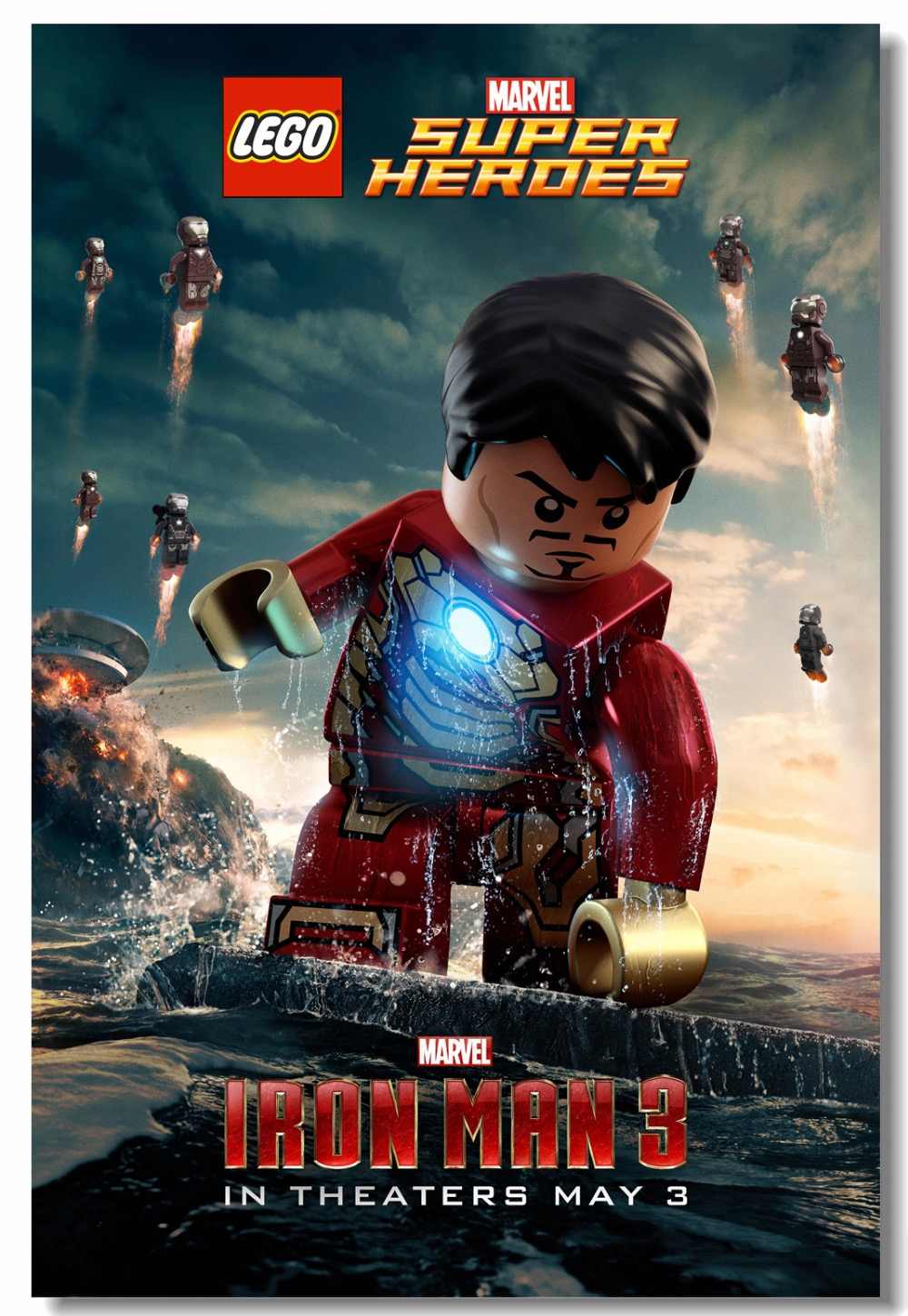 1000x1449 Custom Canvas Wall Decor Lego Marvel Super Heroes Poster Iron Man Wall Stickers Doctor Strange Wallpaper Kids Room Mural #