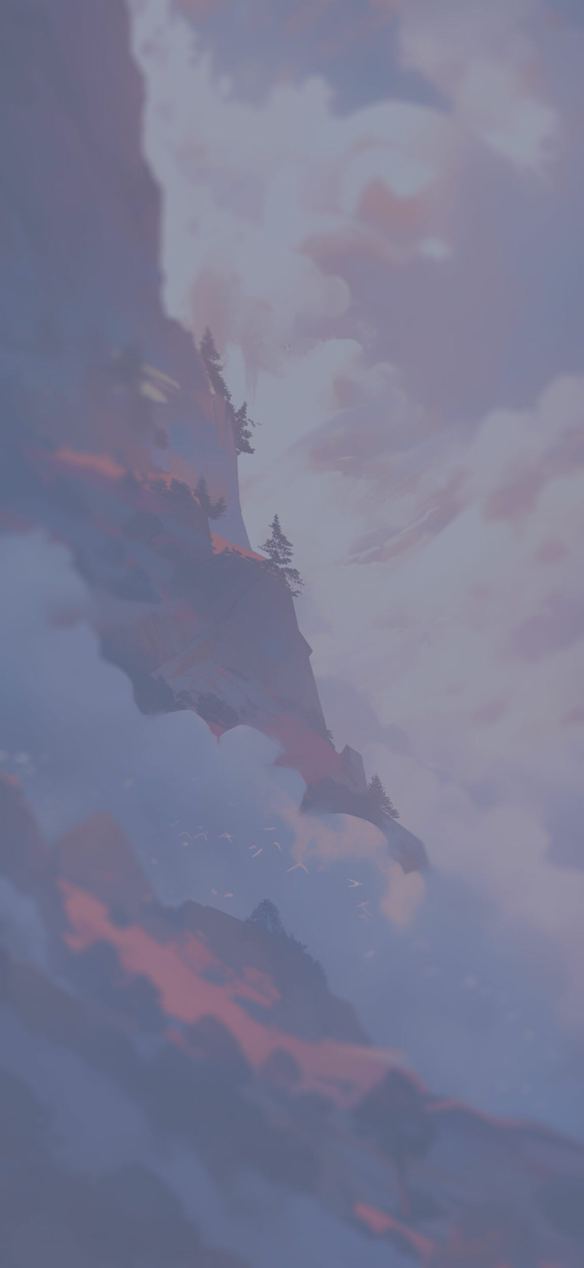 1181x2560 Cool Mountain Descent Among the Clouds