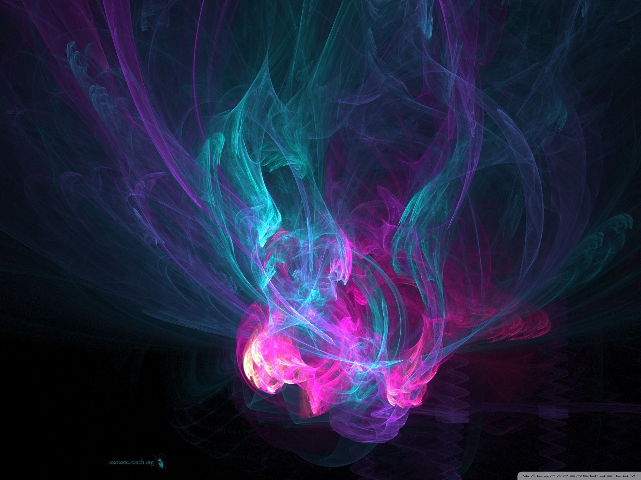 2048x1536 Fiery Descent Ultra HD Wallpaper for 4K