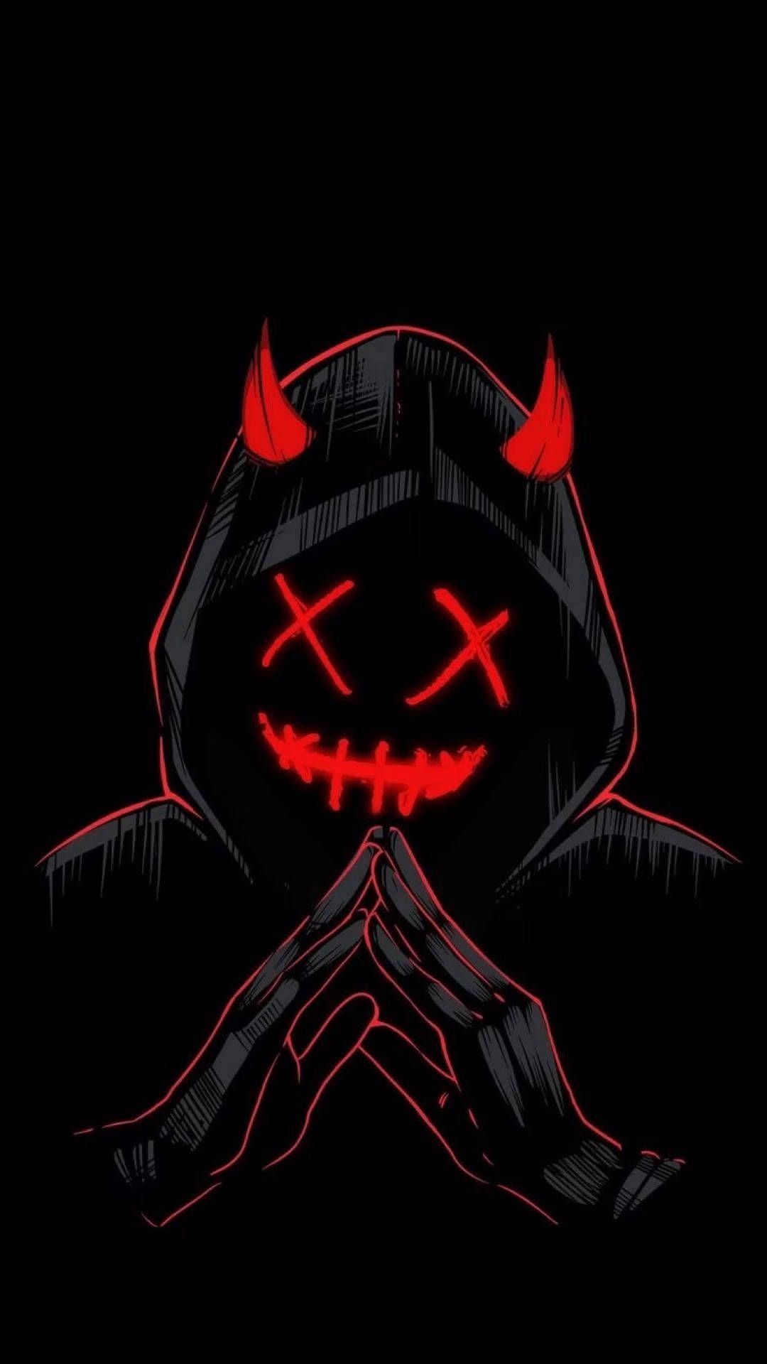 1080x1920 Grinning Hooded Devil Wallpaper