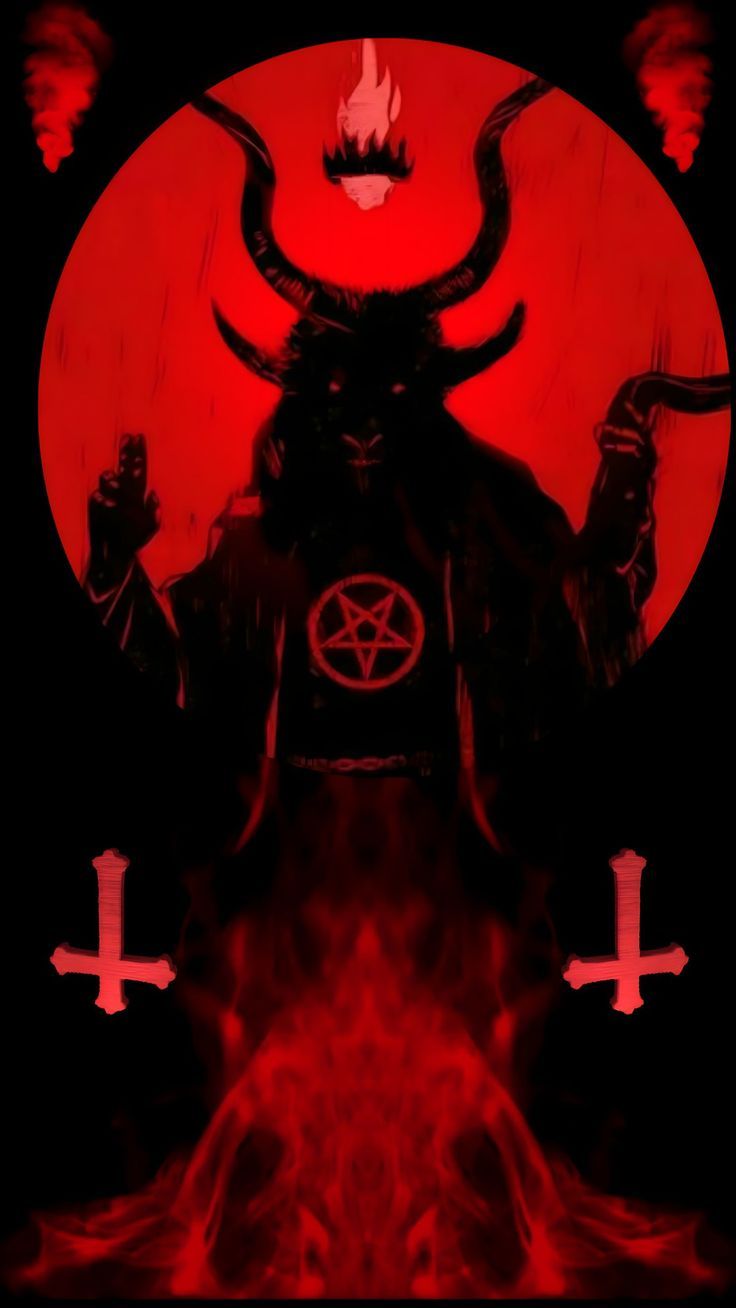 736x1308 Wallpaper Satan, Baphomet