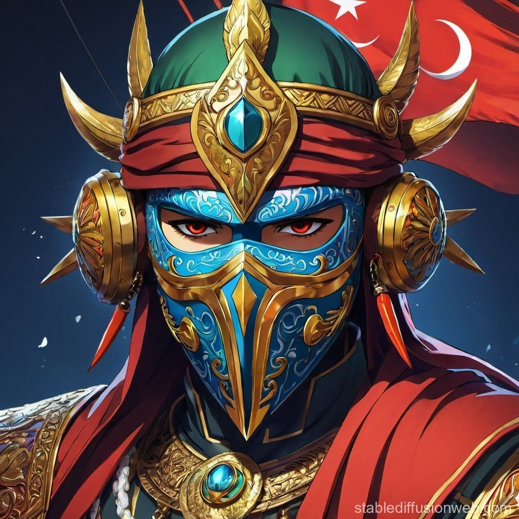 1024x1024 Turkish Person's Cuman War Mask