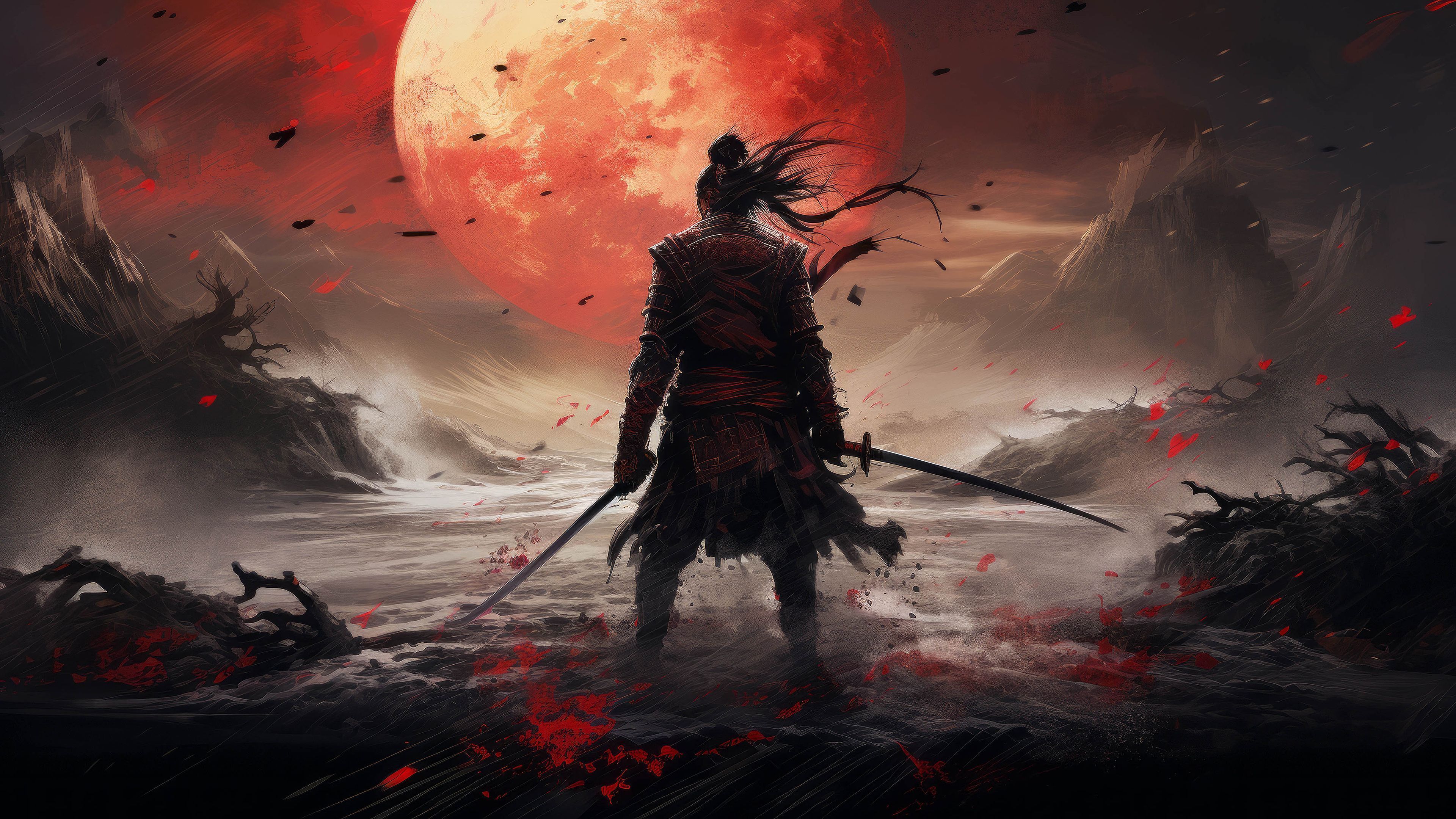 3840x2160 Samurai Warrior Wallpaper DeskK