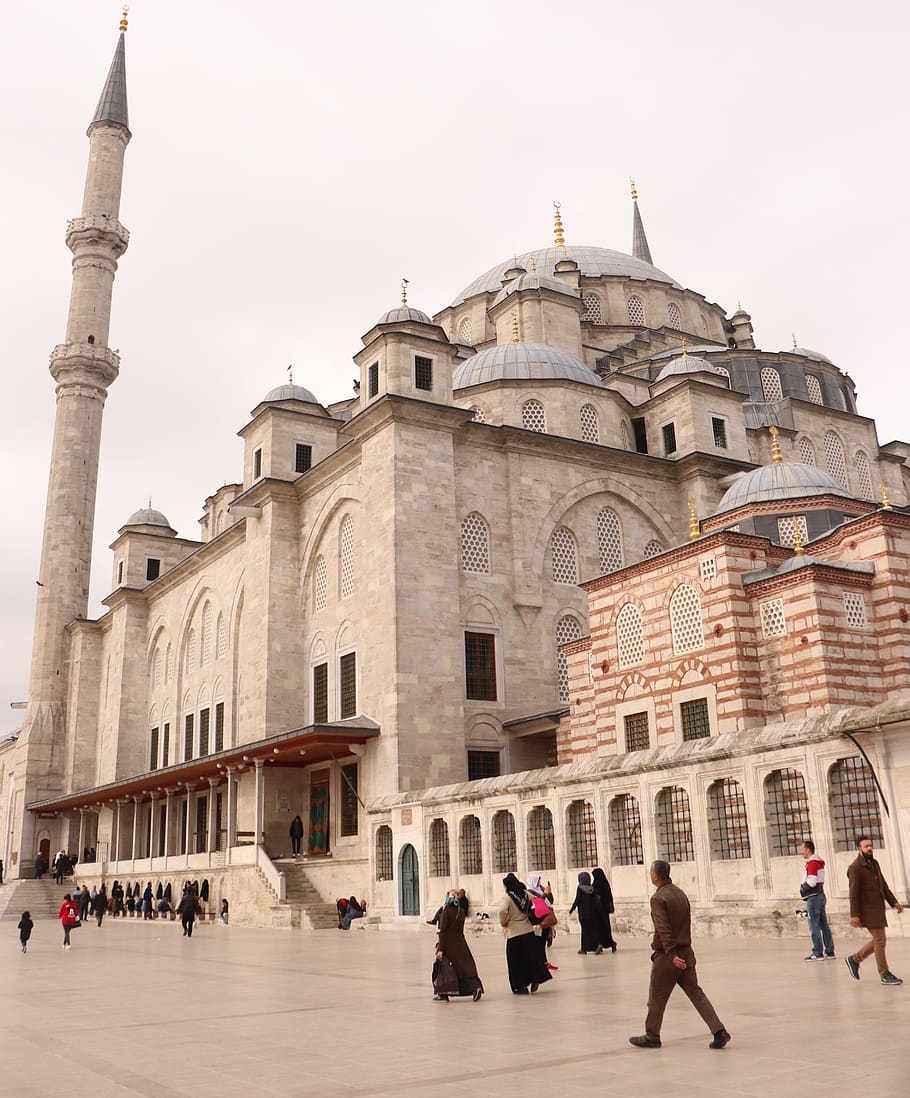 910x1098 HD wallpaper: fatih, cami, istanbul