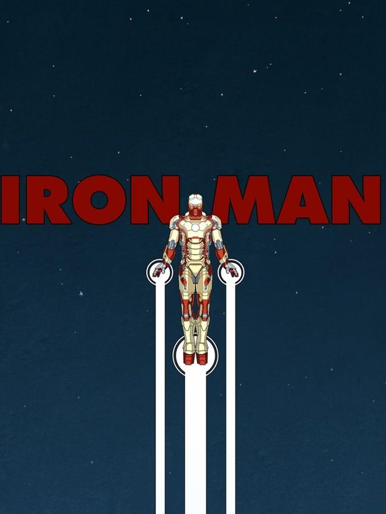 Hình nền iPad 768x1024 Iron Man Artwork