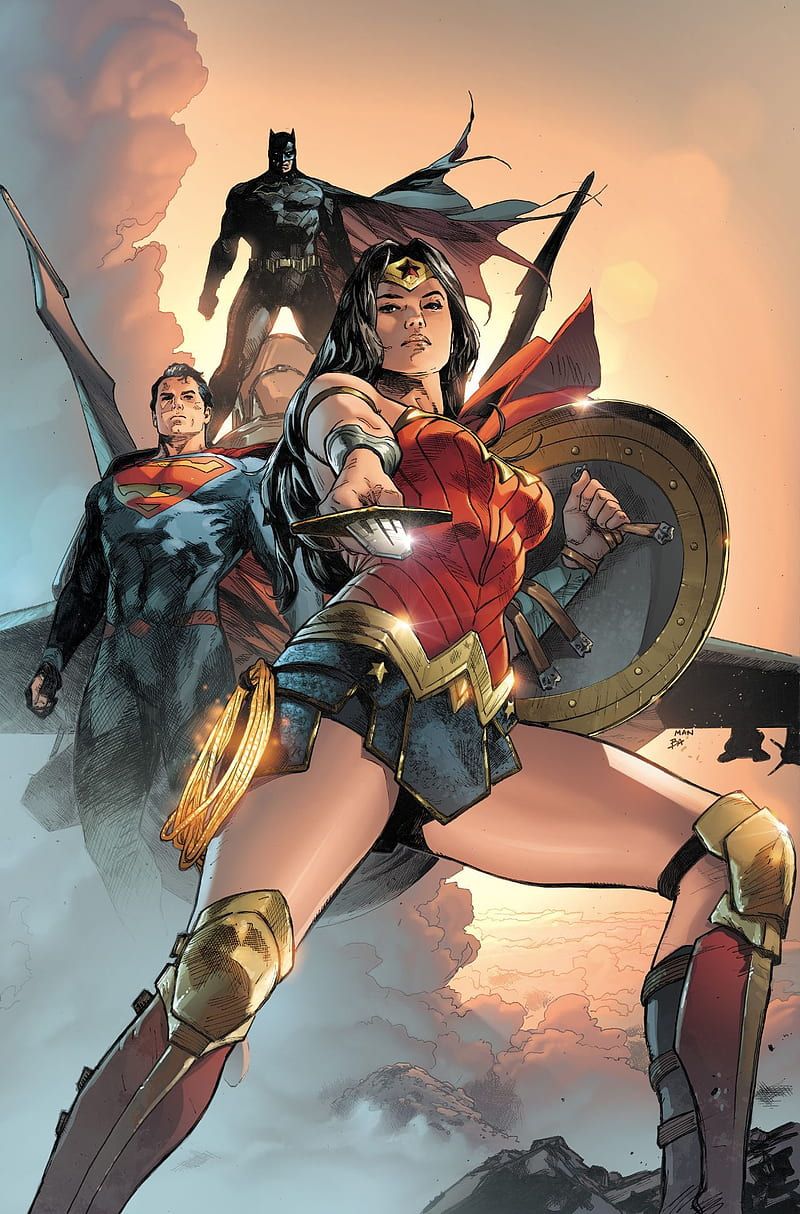 800x1214 HD trinity superheroes wallpaper