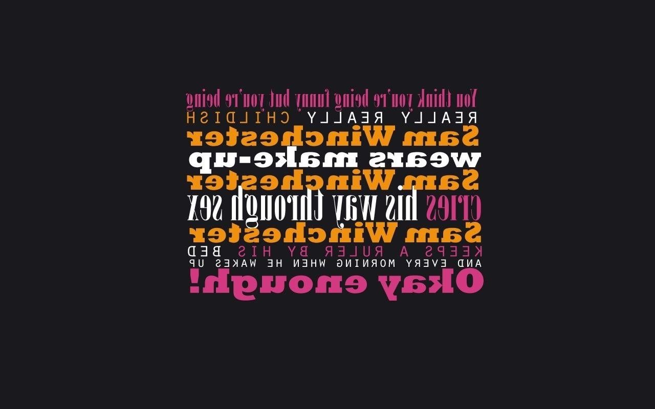 1280x800 Quotes Related Wallpaper Flipped Funny Quotes Spn