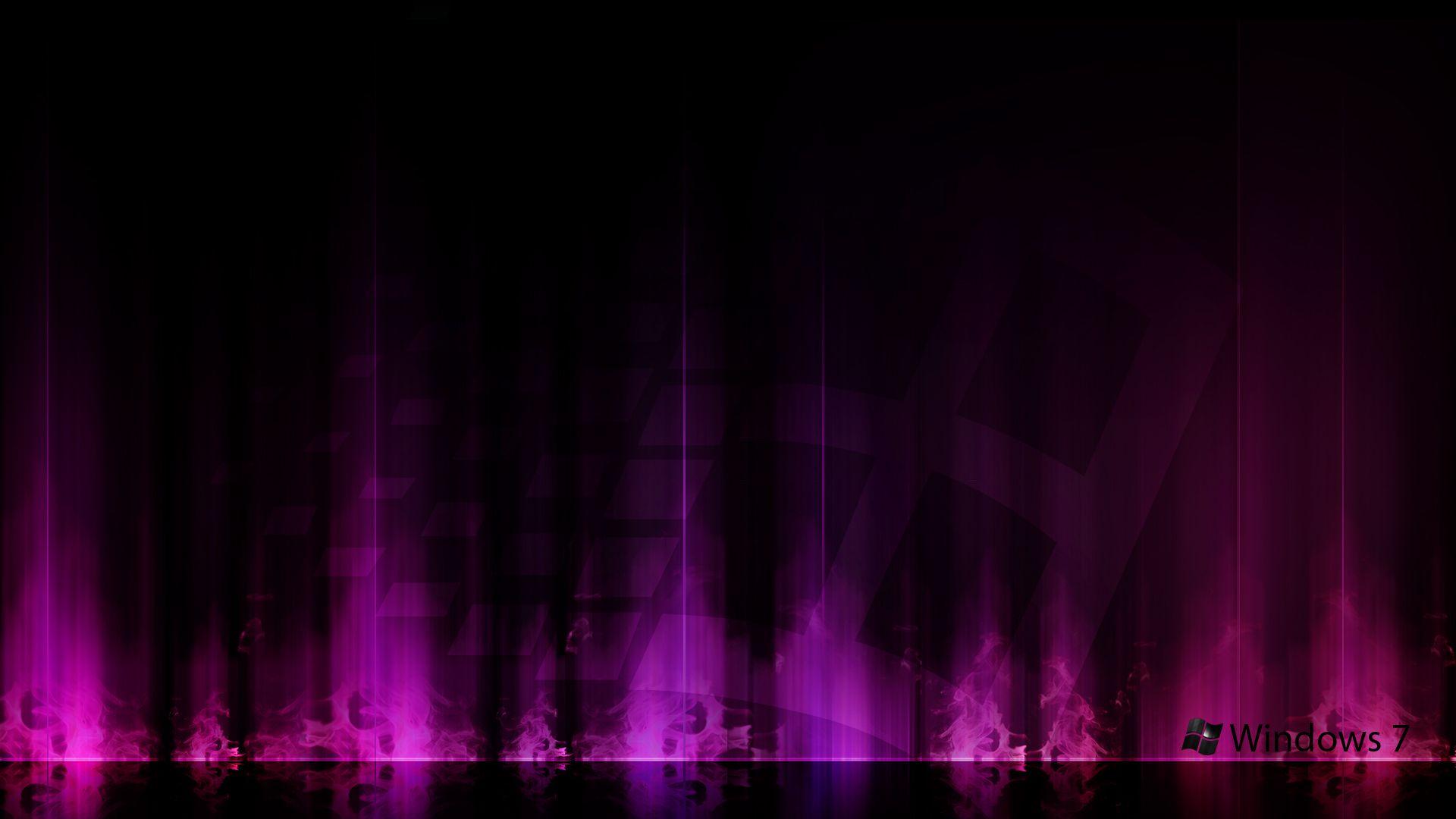 1920x1080 Windows 7 Purple Aurora Wallpaper