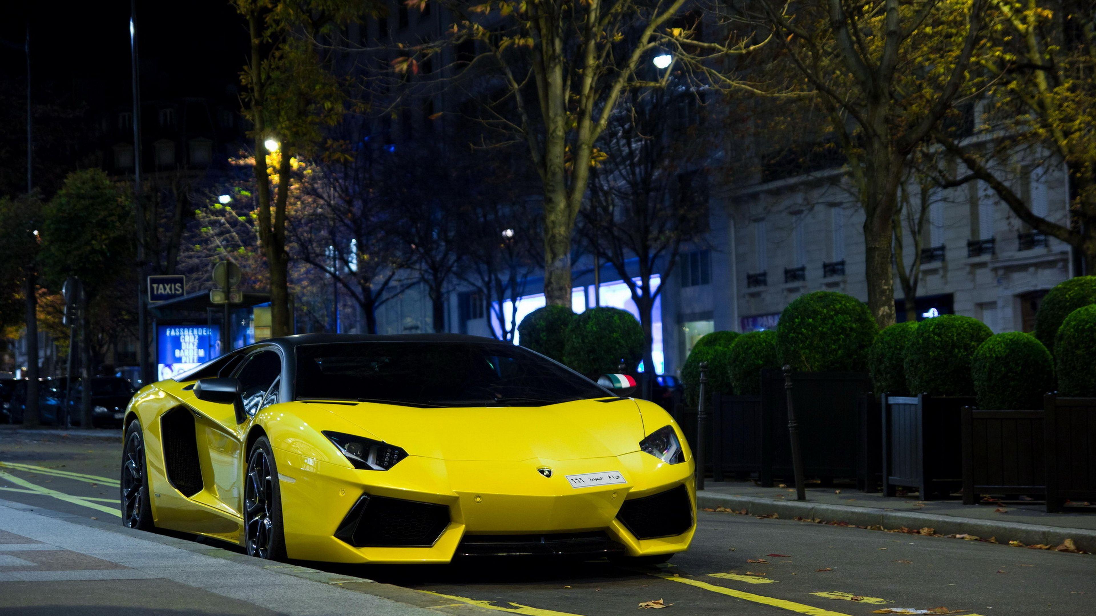 3840x2160 Yellow Lamborghini Car Wide Wallpaper 59992 3840x2160px