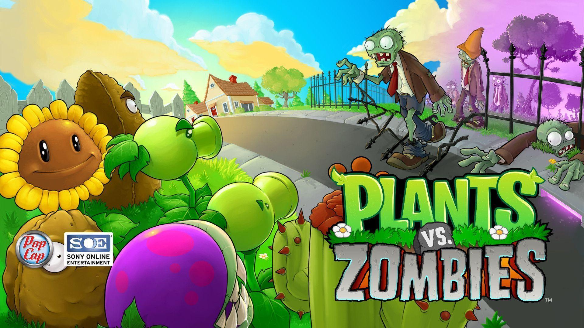 Download Plants vs Zombies HD Wallpaper - Wallpaper Safari