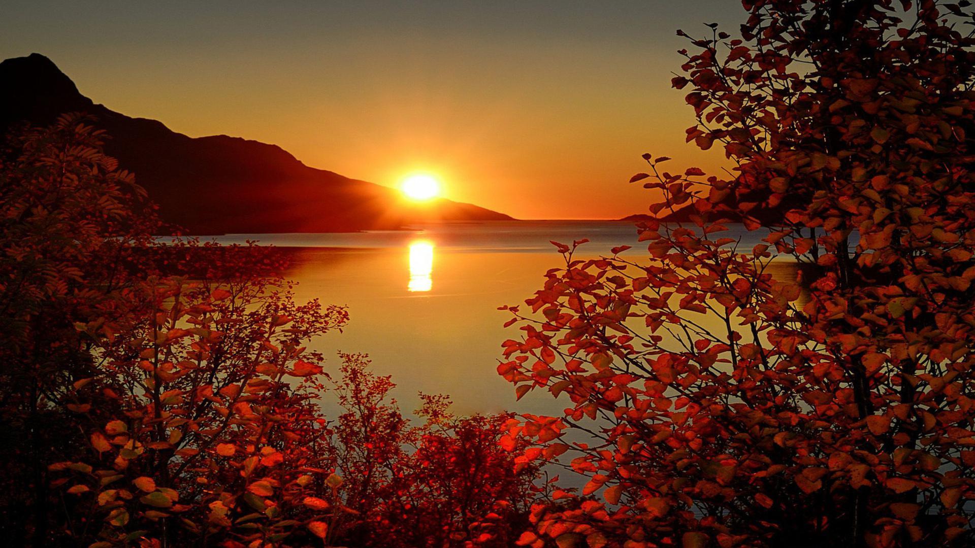 Autumn Sunset Wallpapers Top Free Autumn Sunset Backgrounds 
