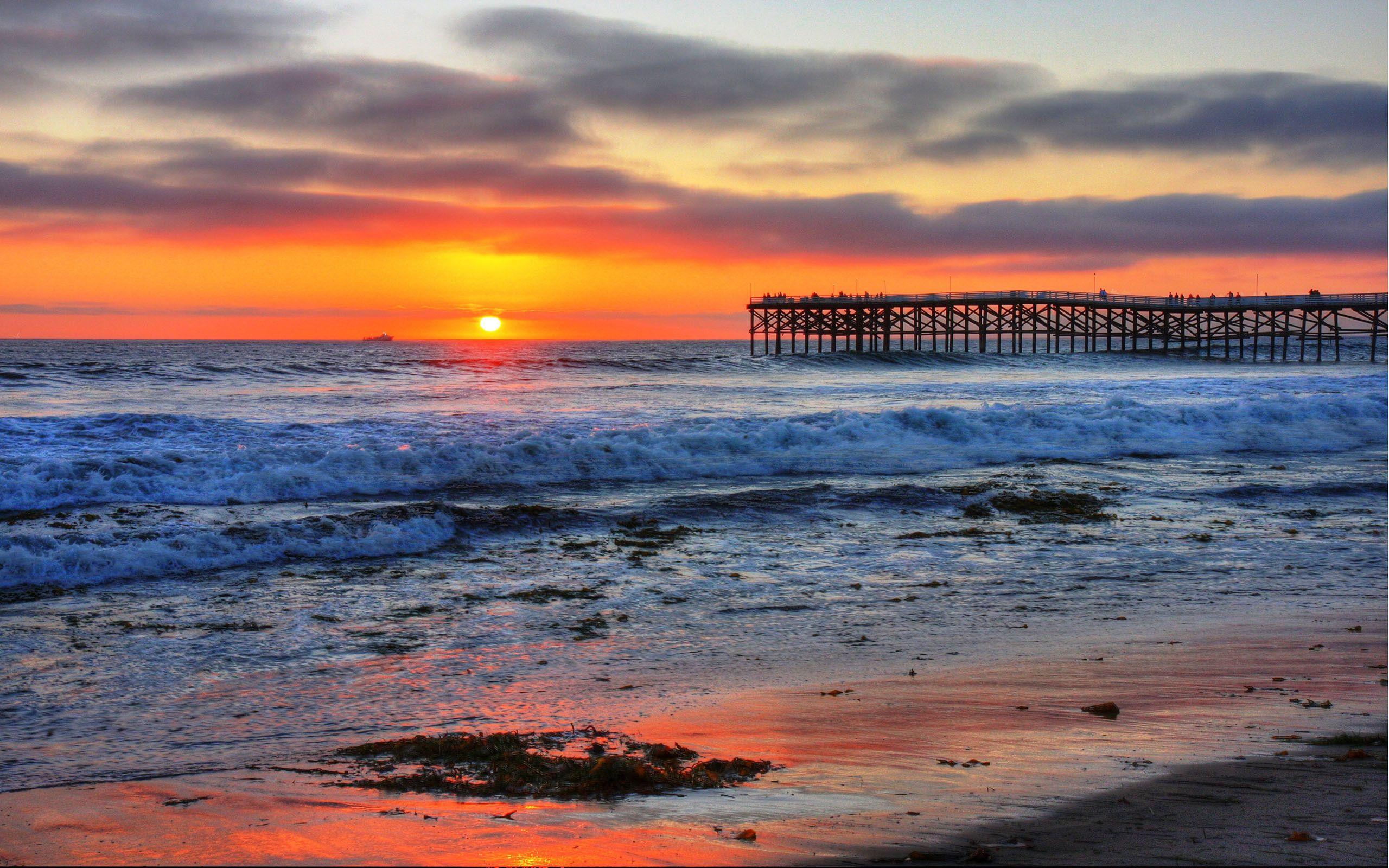 California Beach Sunset Wallpapers - Top Free California Beach Sunset ...