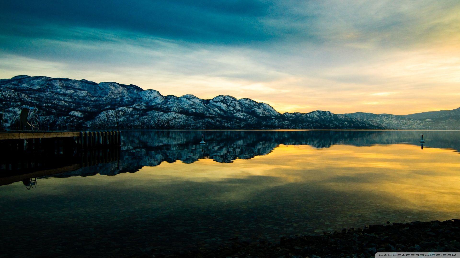 1920x1080 Mountain Lake Sunset ❤ 4K HD Desktop Wallpaper for 4K Ultra