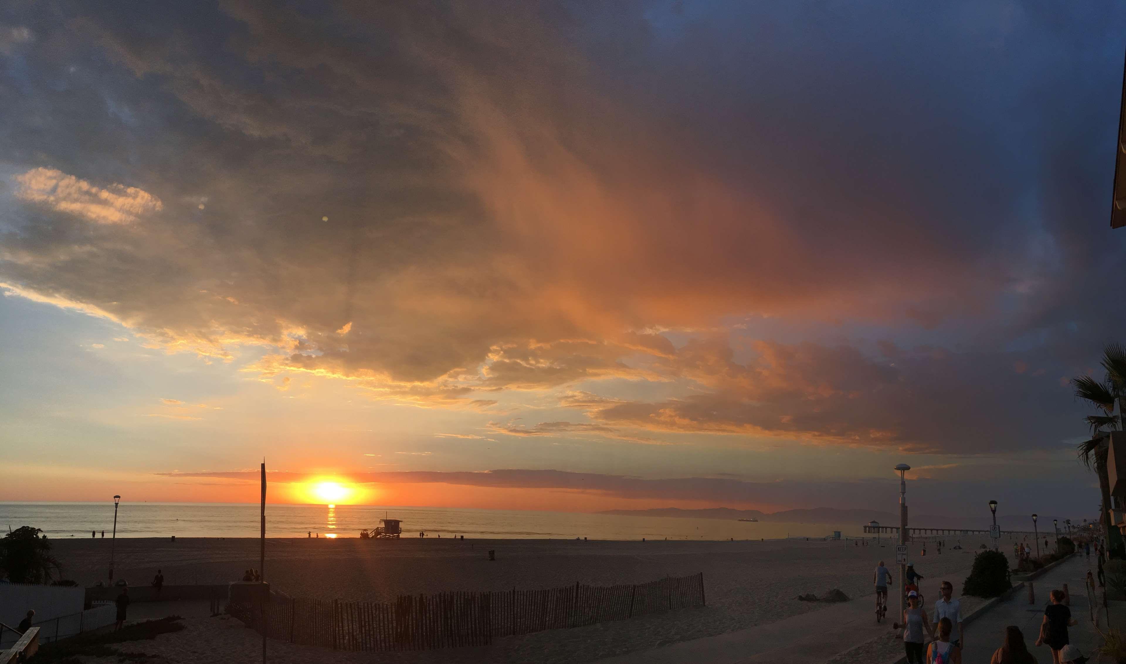 3840x2264 southern california beach sunset 4k wallpaper