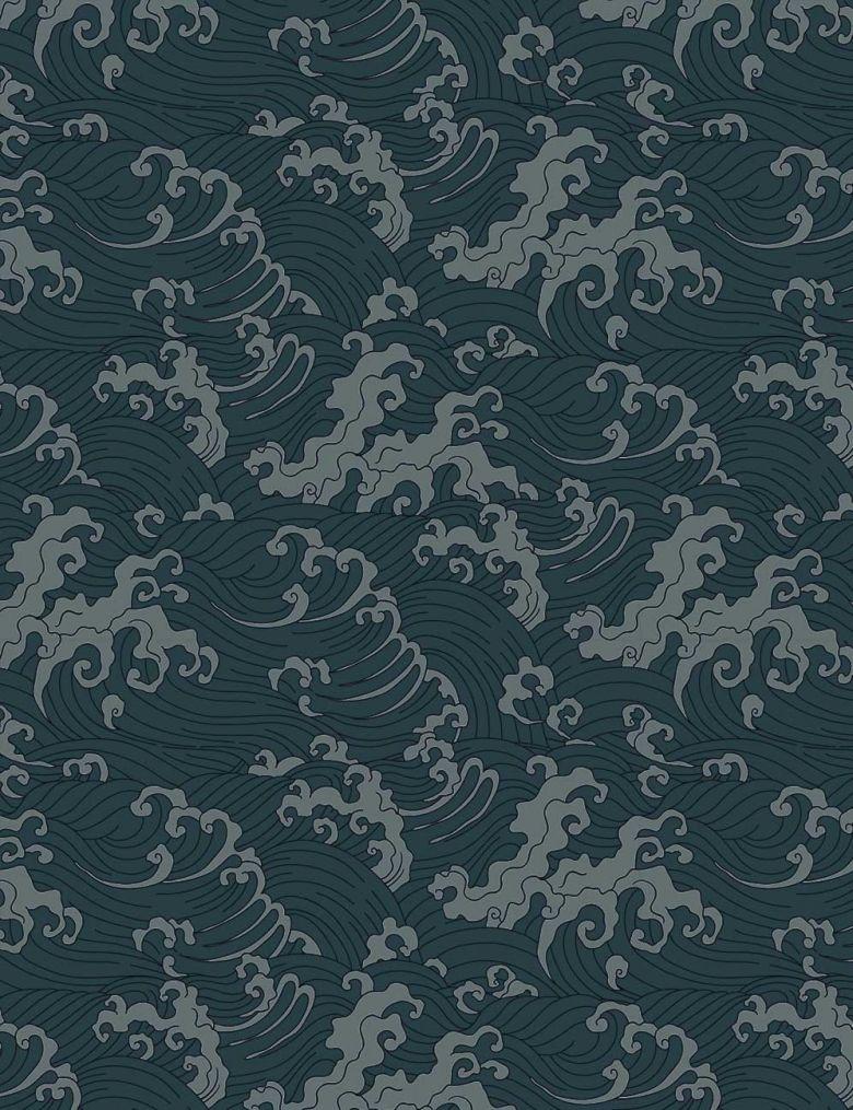 780x1015 Japanese Wave Wallpaper. FEATHR™